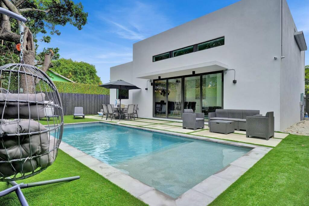 Design House -Heated Pool -Big Yard -Gated Parking Villa Miami Ngoại thất bức ảnh