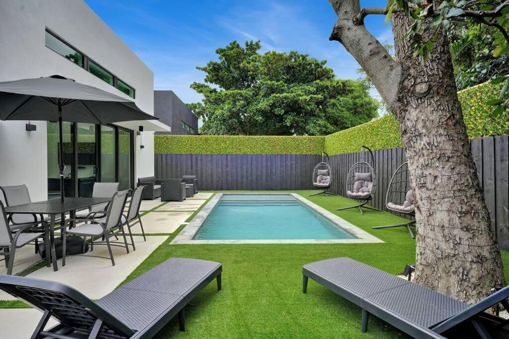 Design House -Heated Pool -Big Yard -Gated Parking Villa Miami Ngoại thất bức ảnh