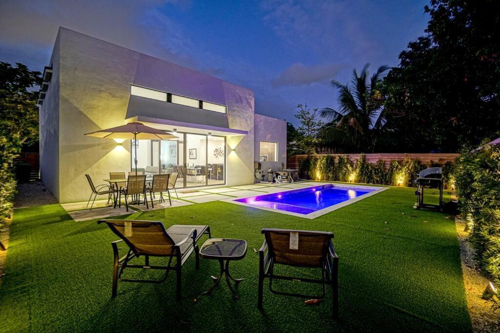 Design House -Heated Pool -Big Yard -Gated Parking Villa Miami Ngoại thất bức ảnh
