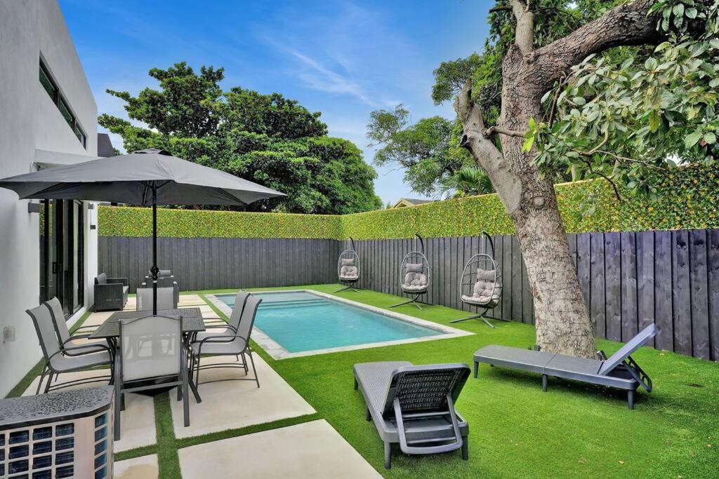 Design House -Heated Pool -Big Yard -Gated Parking Villa Miami Ngoại thất bức ảnh